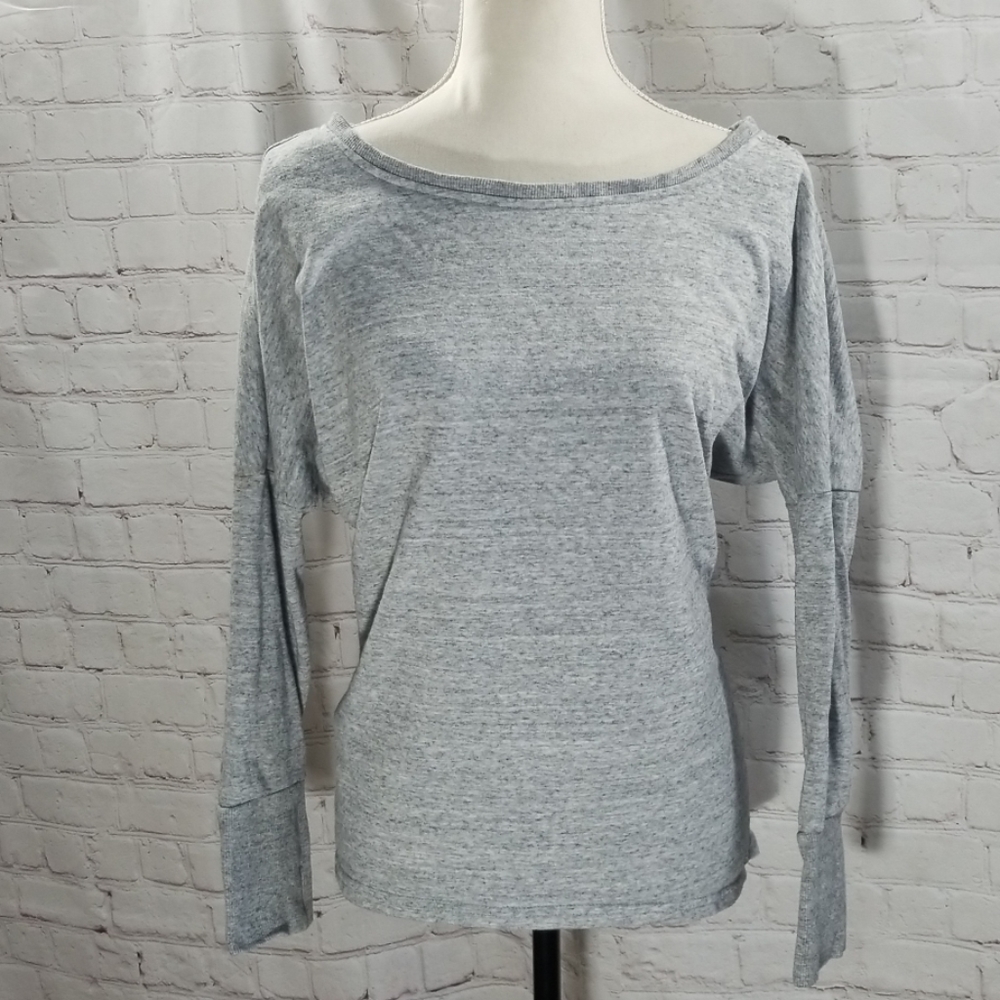 Mondetta Grey Zippered Sweatshirt